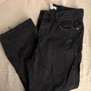 H&M Black Straight Jeans